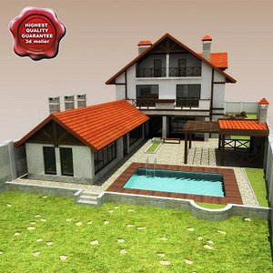 3d villa v16 house