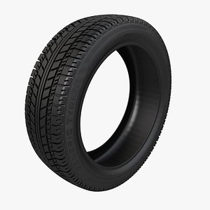 3D car tyre