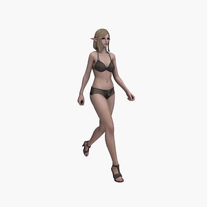 Elf Woman 3D model
