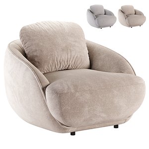 Fauteuil boule tissu bouclette Alpine 2015 model