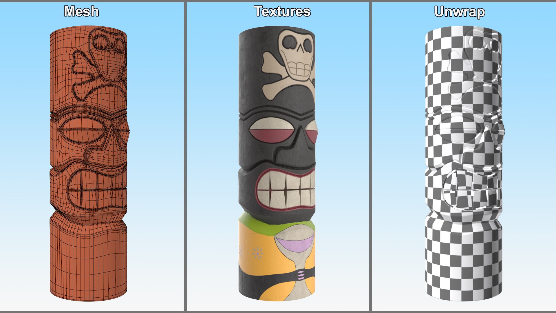 Tiki Totems Collection 3D https://p.turbosquid.com/ts-thumb/aH/3fV1XJ/QC/tiki_totems_collection_011/jpg/1752692725/1920x1080/fit_q87/0a56e3b909677078d67844c4433d0b4cf9e16bb6/tiki_totems_collection_011.jpg