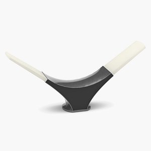 3D Table lamp - Business desk lamp bull-horn shaped model