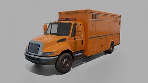 Low-poly Truck International Durastar