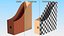 Paper File Holders with Paper Pack Collection 3D model