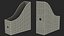 Paper File Holders with Paper Pack Collection 3D model