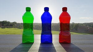 bottle water 3D