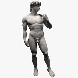 3D pbr statue