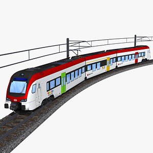 3D sbb thurbo rabe 531 - stadler flirt evo - electric passenger train
