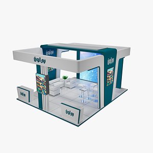 6x5 meter exhibition booth 3D model
