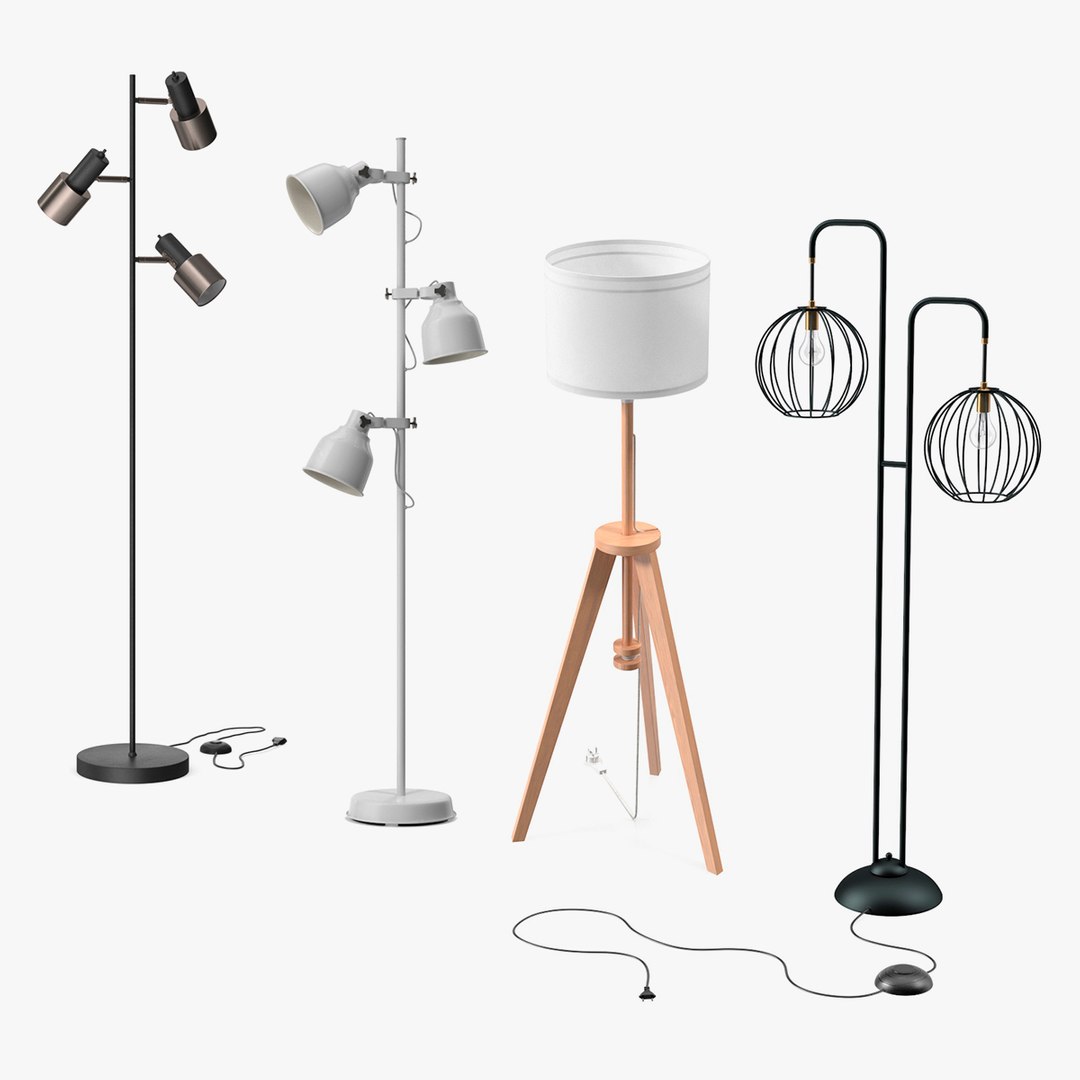 Floor Lamps Collection 2 3D model preview