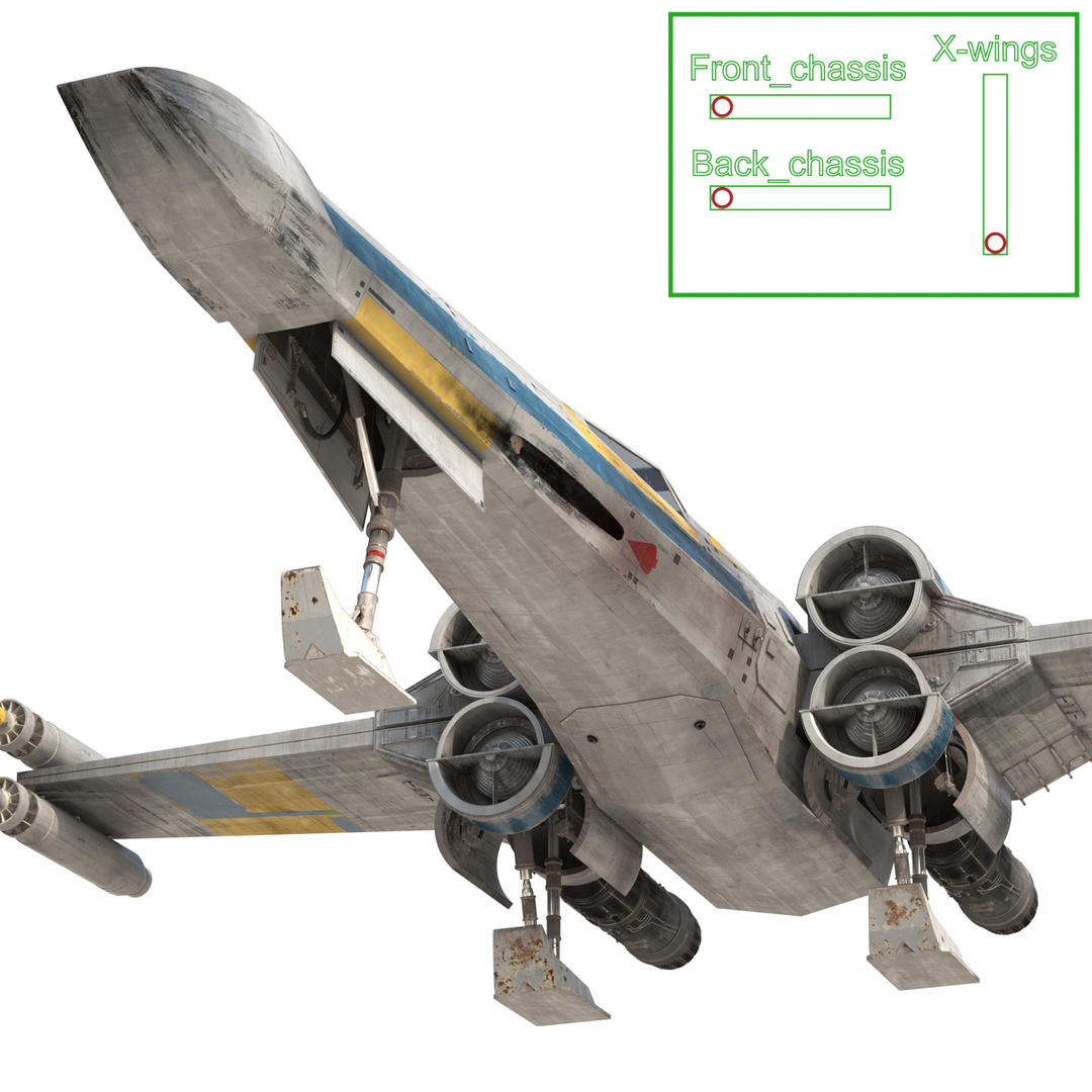 3d star wars x wing