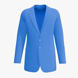 3D model Single Breasted 2 Button Suit Jacket