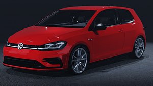 2019 Volkswagen Golf R 3D Model  The Hot Hatch Benchmark 3D model