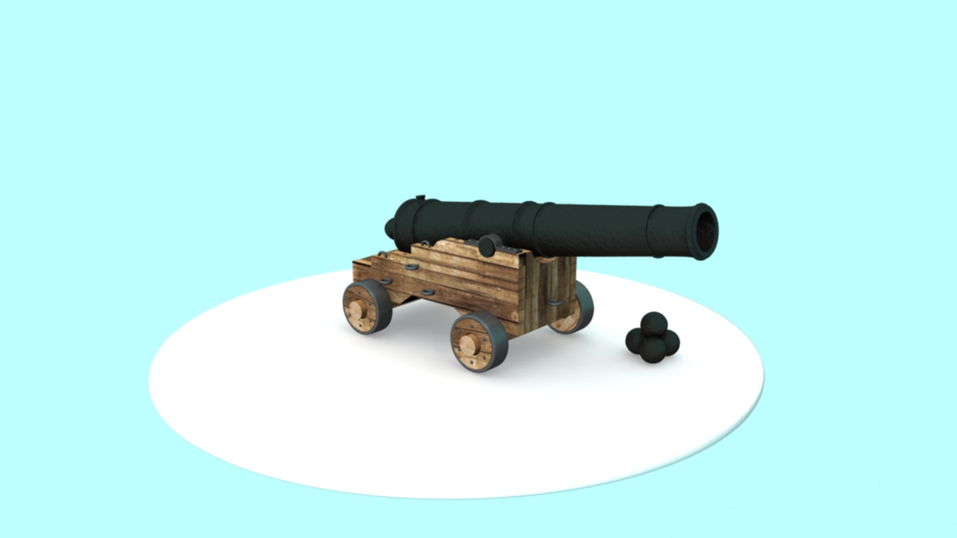 3d cannon model