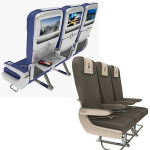 3D model airplane chair