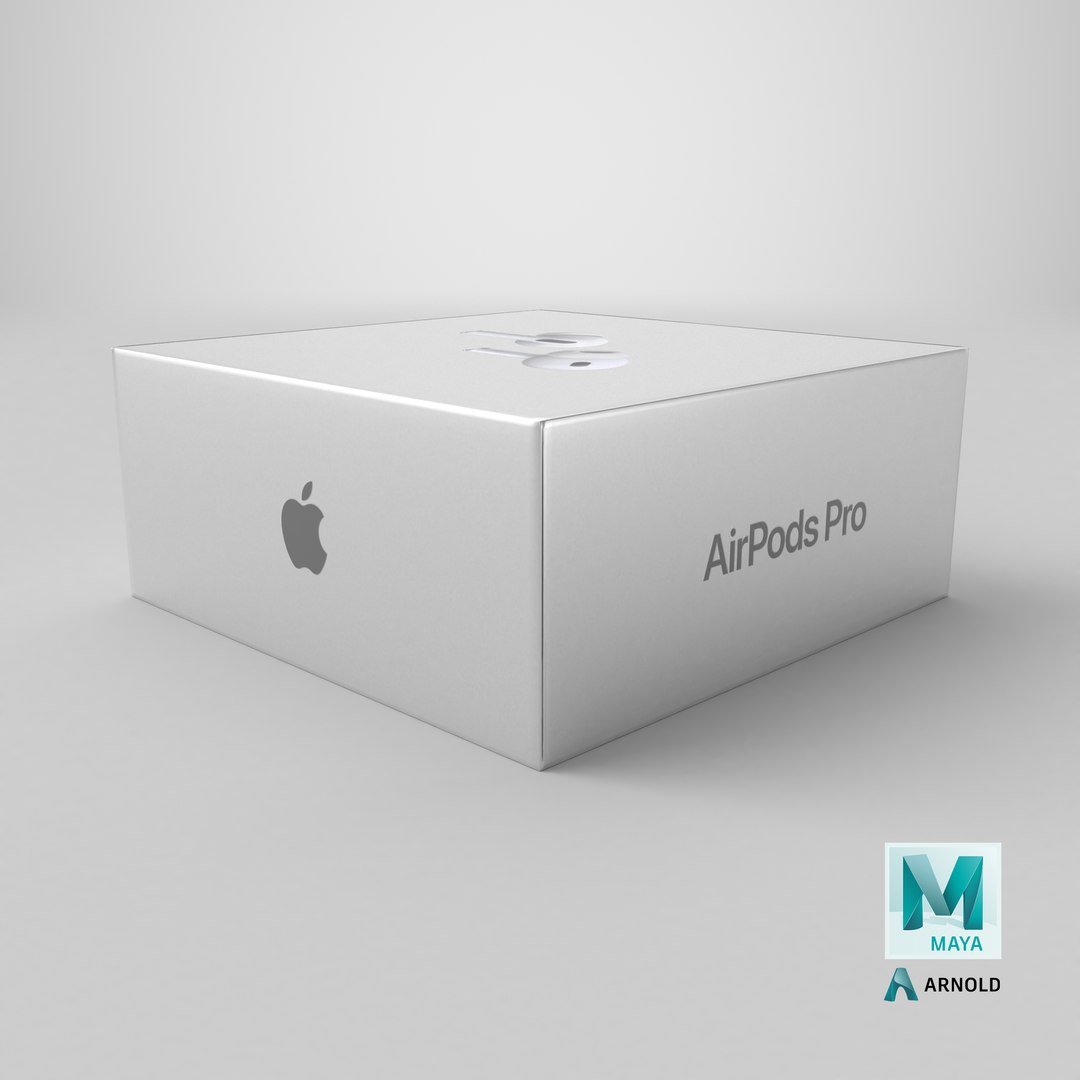 3D Box AirPods Pro https://p.turbosquid.com/ts-thumb/aH/h6qbPL/yN/stemcell_maya_arnold_render/png/1718271870/1920x1080/fit_q87/9517959300ceffdf3f384e3836b033f963510559/stemcell_maya_arnold_render.jpg