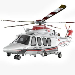 3D AW139 ABU DHABI Aviation L2186 model