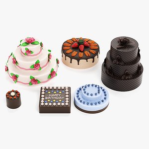 3D cakes pbr model