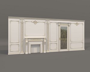 3D Wall Molding in Classic French style 42 model