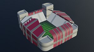 Football Stadium - Qatar 3D model