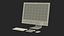 27 inch iMac with Mouse Keyboard and Trackpad 3D