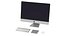 27 inch iMac with Mouse Keyboard and Trackpad 3D