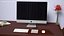 27 inch iMac with Mouse Keyboard and Trackpad 3D