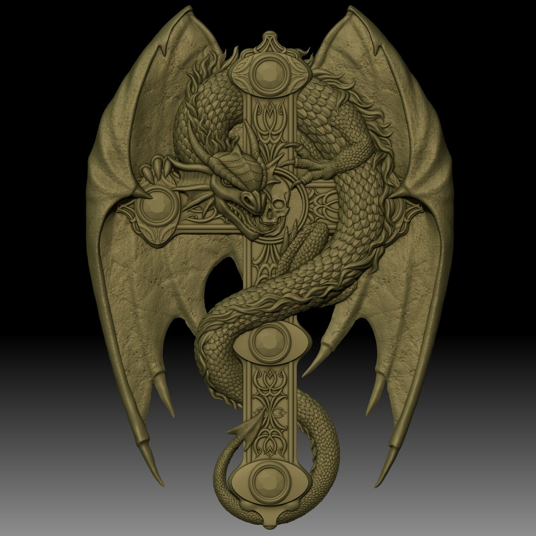 Dragon on the cross bas-relief for CNC router or printer 3D https://p.turbosquid.com/ts-thumb/aH/lqtb94/Mm/1/jpg/1681945587/1920x1080/fit_q87/ebe72b9cbddfe0a050e837b9a526b89255ba5ff0/1.jpg