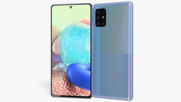 modelo 3d Samsung Galaxy A71 5G Azul TurboSquid 1597621