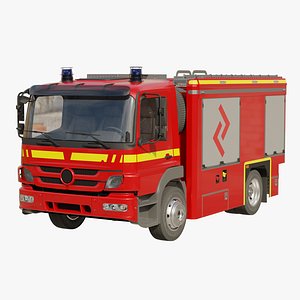 Modern Fire Engine Truck