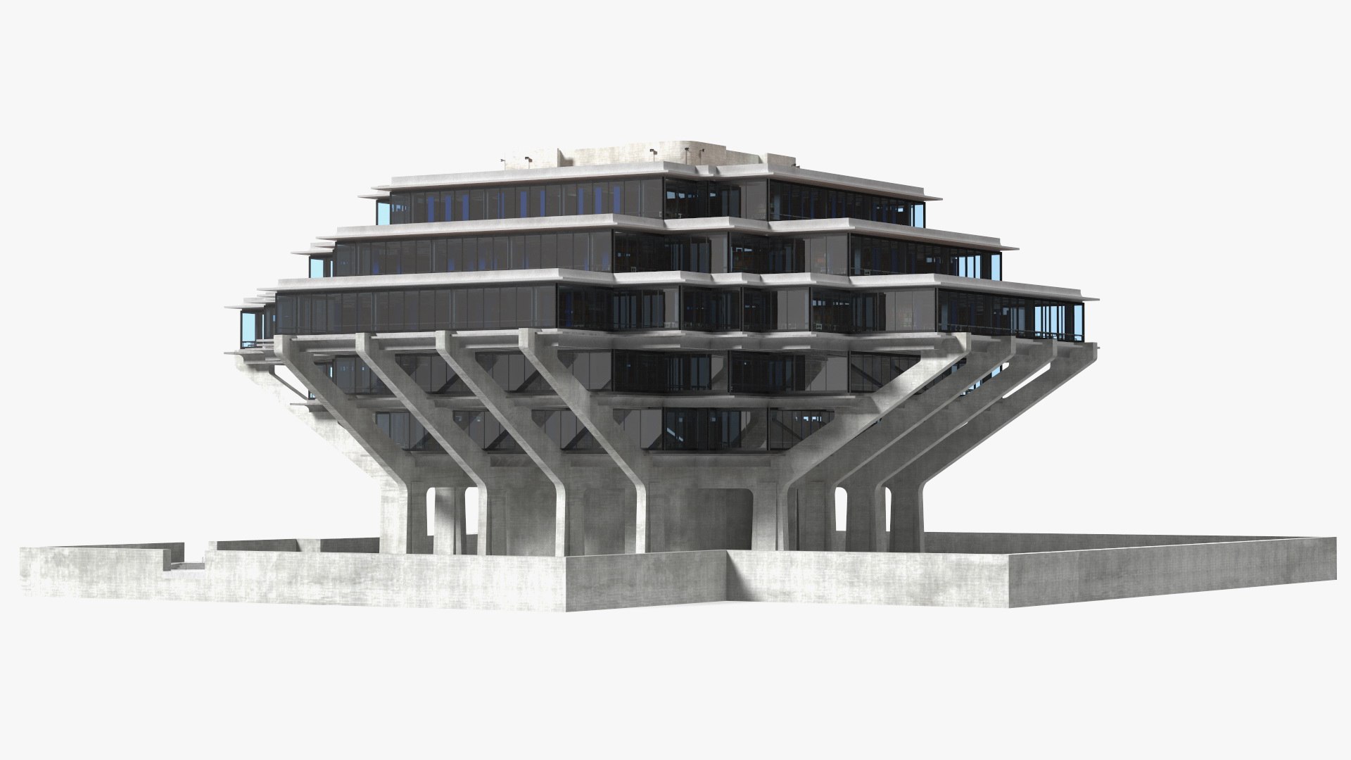 Geisel Library 3D - TurboSquid 1848571