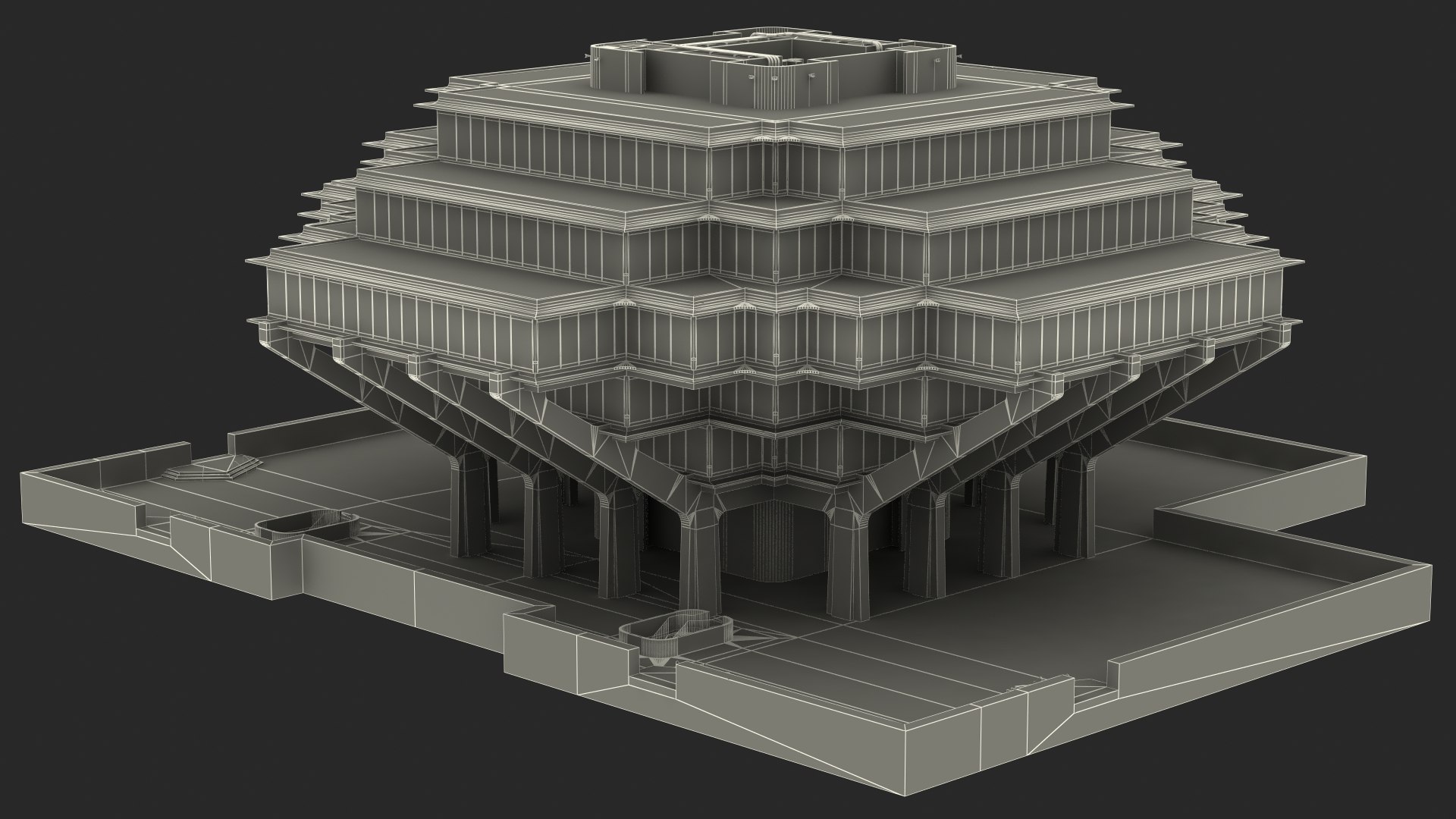 Geisel Library 3D - TurboSquid 1848571