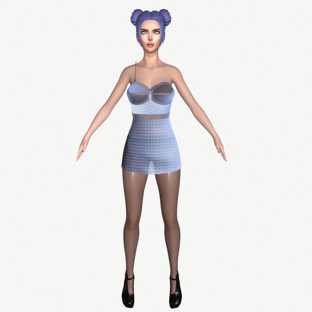 3D Maya Modular Girl 10 model - TurboSquid 1930800