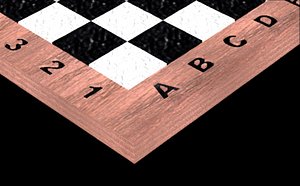 chessboard board 3d model