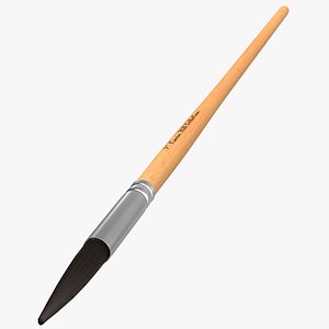 3d paint brush pointed fur hair