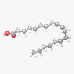 Oleic acid - C18H34O2 Molecular Structure 3D model