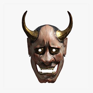 3D Hannya Mask - Japanese Noh mask model