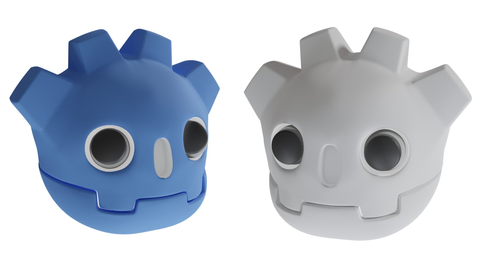 Godot Logo Head model https://p.turbosquid.com/ts-thumb/aH/s7eYD8/cN/2headsangle/png/1757669324/1920x1080/fit_q87/a5f8fb11add1df86756988f9e5209fa405b8a01f/2headsangle.jpg