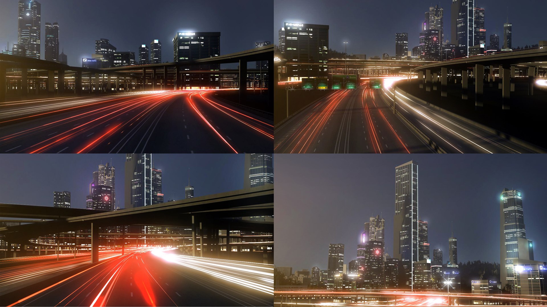 3D Freeway City Collection Model - TurboSquid 1916458