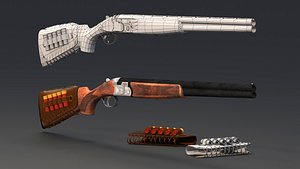 s686 gun low-poly 3D model