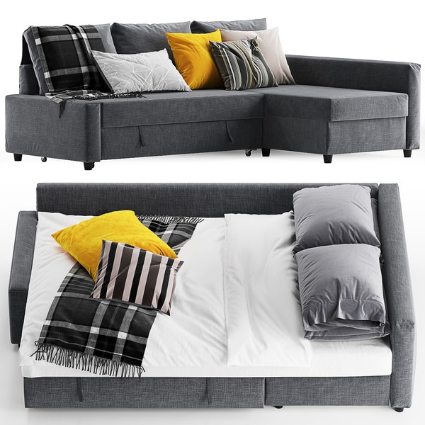 3d Ikea Friheten Sofa Bed Model, Ikea Friheten Sofa Bed Length