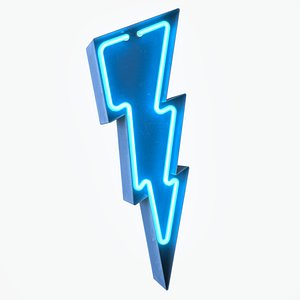 3D model Lightning Bolt NEON Sign