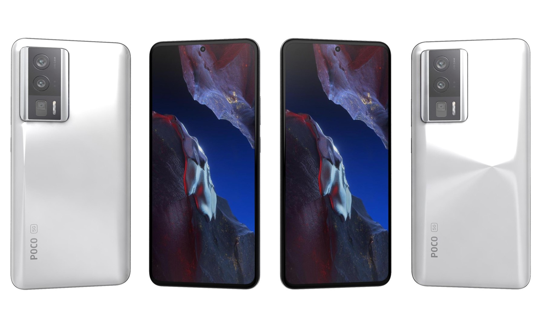Xiaomi Poco F5 Pro Black And White model - TurboSquid 2074516