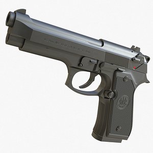 realistic m9 beretta 3D model