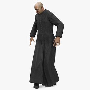 Catholic Priest Rigged for Cinema 4D 3D model