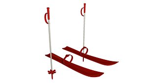 ski set 3D model