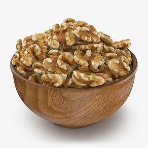 Wooden Bowl Walnuts