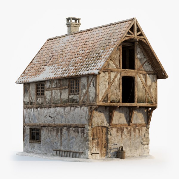 3D model medieval building