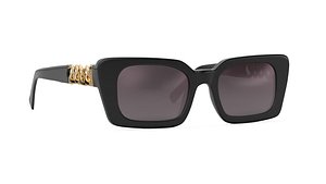 3D 30Sundays Lustra Square Sleek Link Chain Sunglasses