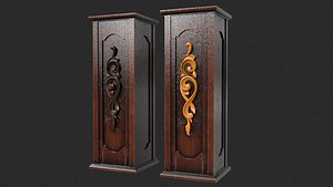 A donation box for the church 3D model